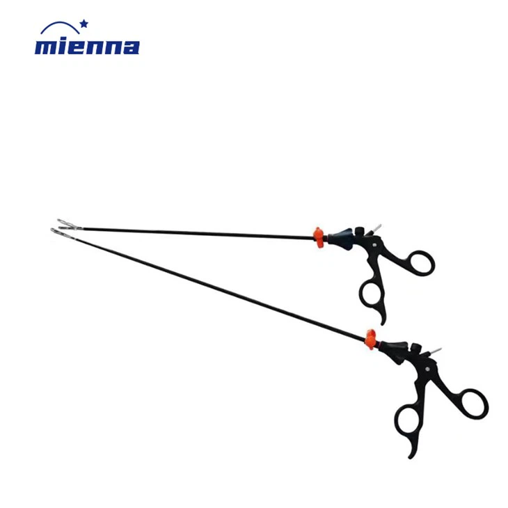 Laparoskopi 5mm Forceps 420mm Forceps Lebih Panjang Sesuaikan